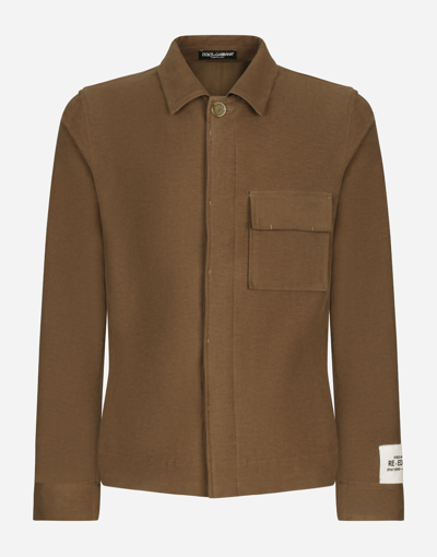 DOLCE & GABBANA SPORTY STRETCH FUSTIAN SHIRT