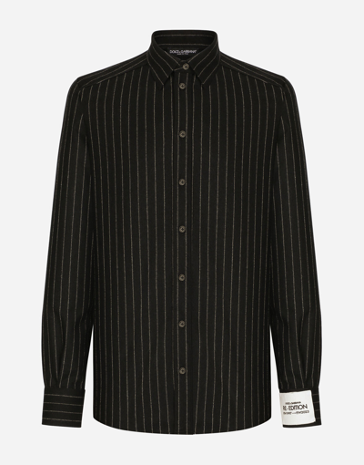 Dolce & Gabbana Striped Virgin-wool Shirt