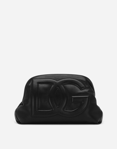 Dolce & Gabbana Dg Logo Clutch In Black