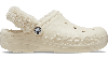 Crocs Baya Lined Fuzz-strap Clog In Winter White