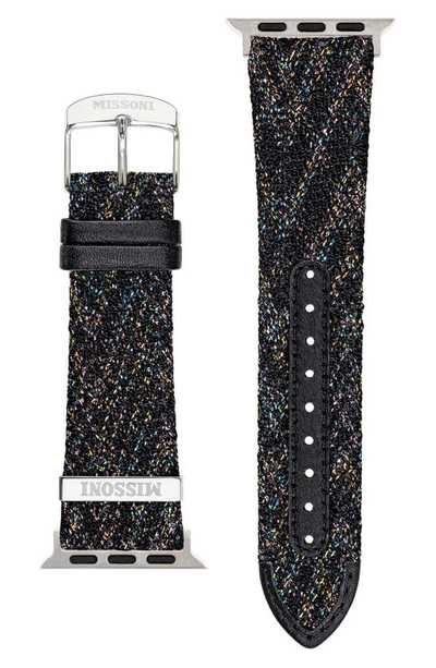 Missoni Apple Watch Zigzag Fabric Strap, 38-41mm In Neutral