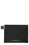 Givenchy Voyou Leather Card Case In Black