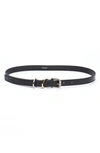 Givenchy Voyou Leather Belt In Black