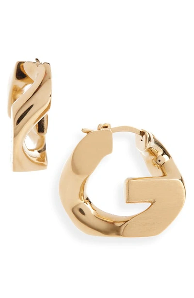 Givenchy G Chain Hoop Earrings In 710-golden Yellow
