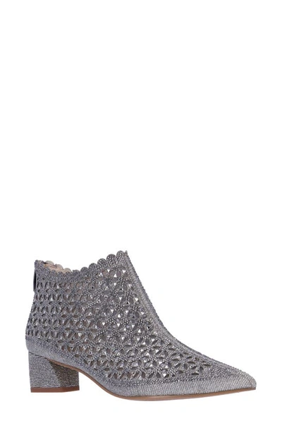 J. Reneé Jacinta Pointed Toe Bootie In Pewter