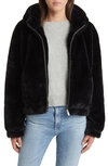 Ugg Mandy Faux Fur Hooded Jacket In Tar