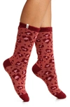 Ugg Josephine Leopard Fleece Lined Socks In Kiln Leopard