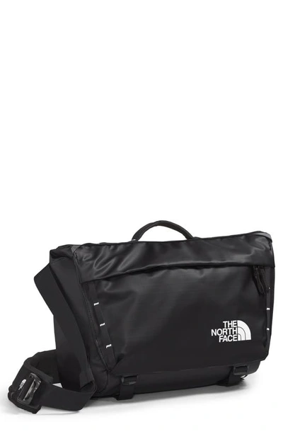 The North Face Black Base Camp Voyager Messenger Bag In Tnf Black/ Tnf White