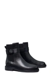 Tory Burch Double T 30mm Ankle Boots In Perfect Black / Perfect Black