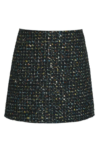 Truly Me Kids' Tweed A-line Skirt In Black