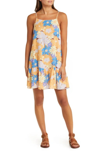 Rip Curl Sunrise Session Floral Print Cover-up Dress In Lilac
