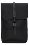Rains Mini Waterproof Backpack In Black