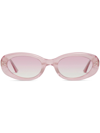 GENTLE MONSTER PINK JULY GLITTER SUNGLASSES