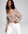 AND NOW THIS WOMEN'S SWEETHEART LONG-SLEEVE BLOUSE