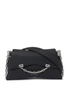 Karl Lagerfeld Small K/seven Leather Shoulder Bag In Schwarz