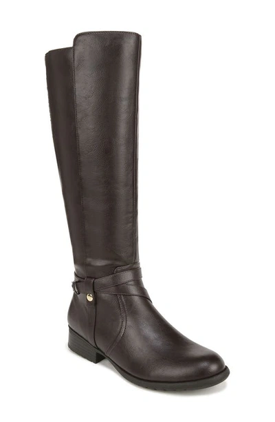 Lifestride Xtrovert Riding Boot In Dark Chocolate