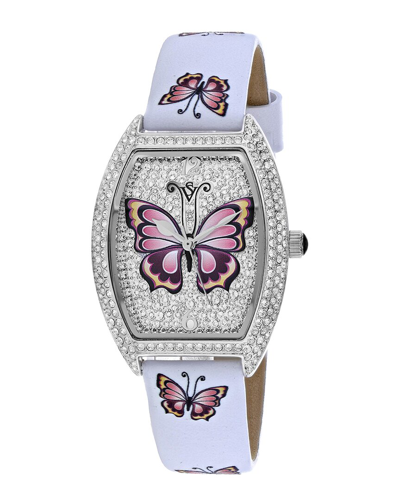 Christian Van Sant Women's Papillon Watch In Silver