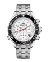 Seapro Mondial Timer Chronograph Quartz White Dial Mens Watch Sp0151