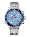 Seapro Mondial Timer Chronograph Quartz Blue Dial Mens Watch Sp0156