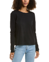 Bella Dahl Crew Neck T-shirt In Black