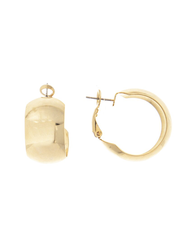 Rivka Friedman 18k Plated Wide Hoops In Gold