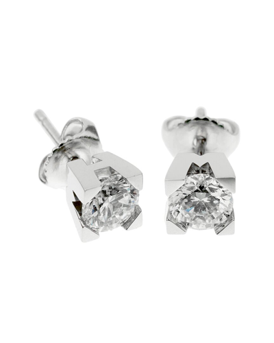 Harry Winston Platinum 1.41 Ct. Tw. Diamond Studs (authentic )