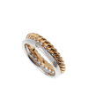 POMELLATO POMELLATO 18K 0.15 CT. TW. DIAMOND WOVEN RING RING (AUTHENTIC PRE-OWNED)