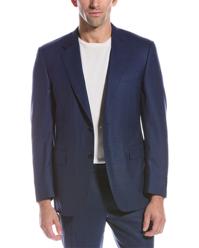 Canali Mens Wool 2pc Two-button Suit In Blue