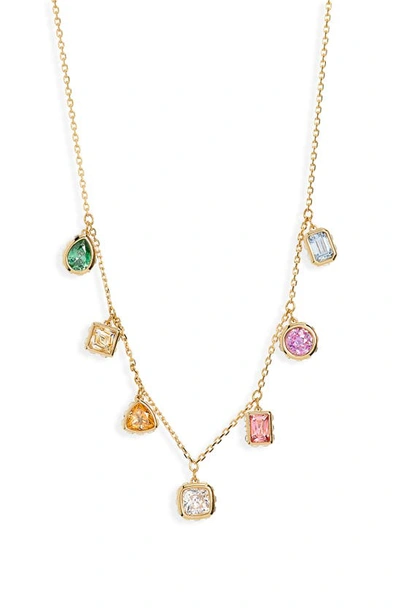 Swarovski Stilla Mixed Crystal Necklace In Multicolored
