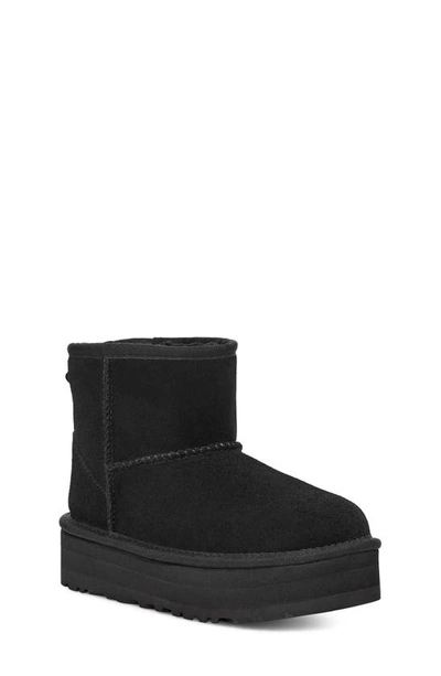 Ugg Kids' Classic Mini Platform Boot In Black