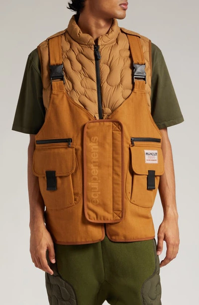 Moncler Genius Salehe Bembury Sierpinski Nylon Vest In Brown