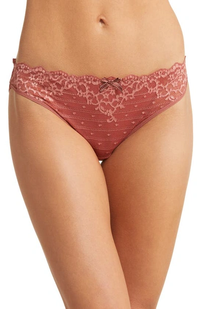 Chantelle Lingerie Rive Gauche Bikini In Amber/ English Rose-sn
