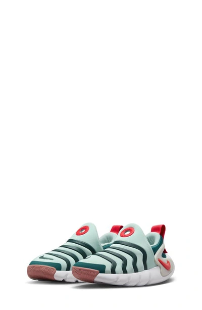 Nike Kids' Dynamo Go Sneaker In Jade/ Siren Red/ Geode Teal