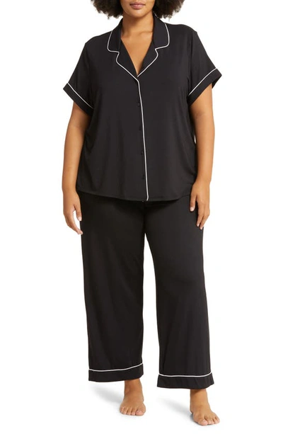 Nordstrom Moonlight Crop Pajamas In Black