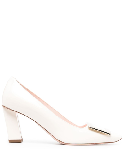 Roger Vivier Belle Vivier Leather Pumps In Pink