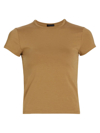 Atm Anthony Thomas Melillo Women's Stretch Cotton Tee In Sahara