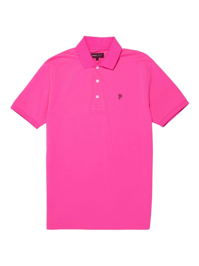 Purple Brand Logo-plaque Piqué Polo Shirt In Pink