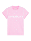 Givenchy Women's Double Layered Fitted T-shirt In 4g Tulle In Old Pink