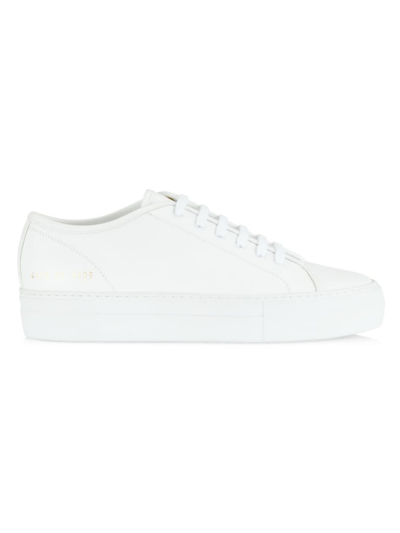 Common Projects Women's Tournament Low-top Super Platform Sneakers In White