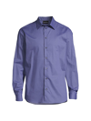 Emporio Armani Men's Micro Dot Stretchy Sport Shirt In Purple