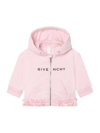 GIVENCHY BABY GIRL'S & LITTLE GIRL'S LOGO HOODED CARDIGAN