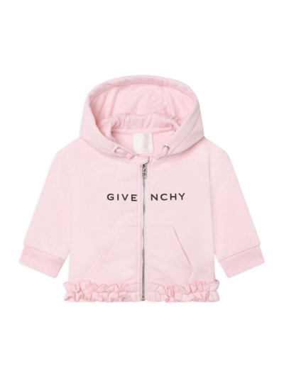 Givenchy Baby Girl's & Little Girl's Logo Hooded Cardigan In Marshmallow