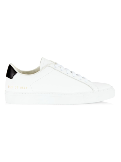 Common Projects Women's  Retro Classic Low-top Sneakers In White Black