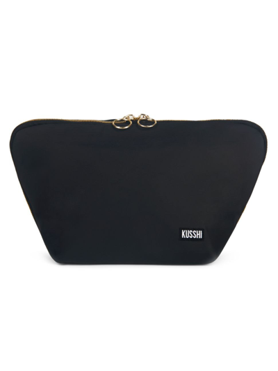 Kusshi Vacationer Makeup Bag In Black Pink