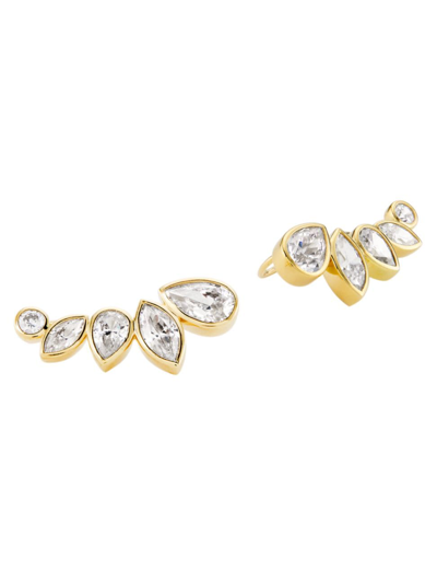 Adriana Orsini Women's Basel 18k-gold-plated & Cubic Zirconia Ear Climbers