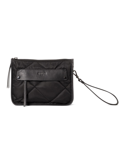 Mz Wallace Madison Quilted Convertible Crossbody Bag In Black
