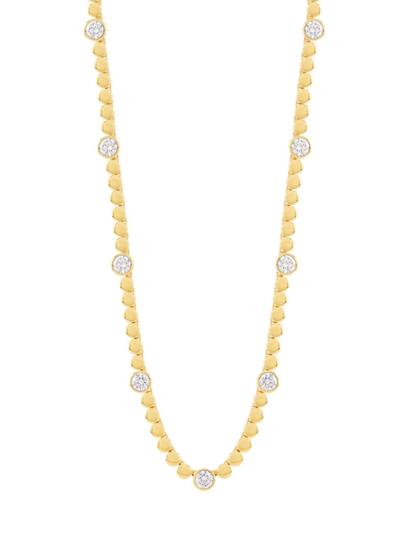 Adriana Orsini Women's Basel 18k Gold-plated & Cubic Zirconia Station Necklace