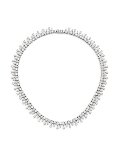 Adriana Orsini Women's Versailles Sterling Silver & Cubic Zirconia Collar Necklace