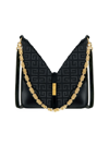 GIVENCHY WOMEN'S MINI CUT OUT BAG IN 4G EMBROIDERED CANVAS WITH CHAIN