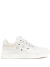 Mcm Skyward Low-top Sneakers In Visetos In White